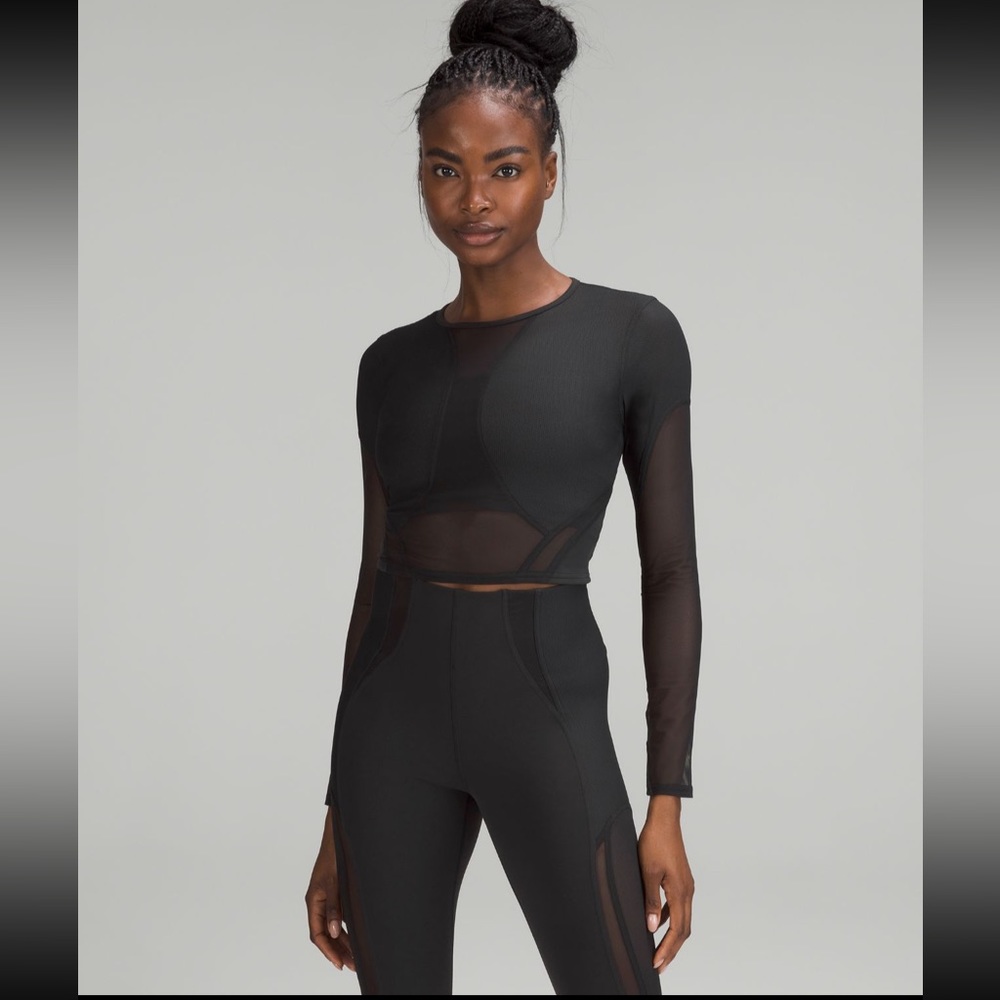 lululemon mesh long sleeve top